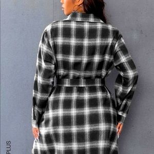 “BUNDLE DEAL”Shein Curve Flannel Shirt Dresses (2)!!